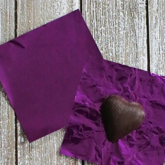 Purple Chocolate Foil Wrapper Small